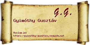 Gyimóthy Gusztáv névjegykártya